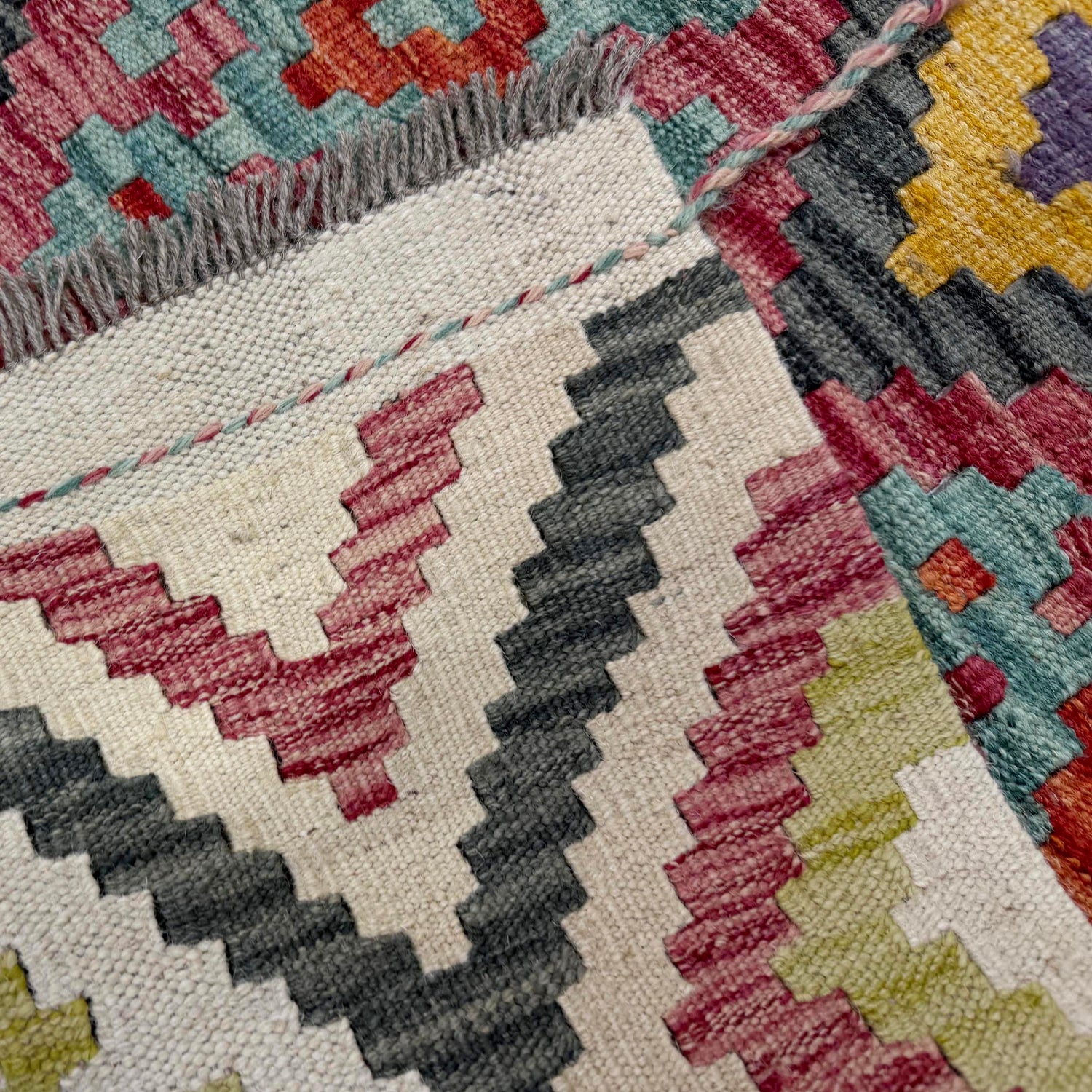 Vegetable Kilim Runner 2' 11" x 9' 6" (ft) - No. R40043