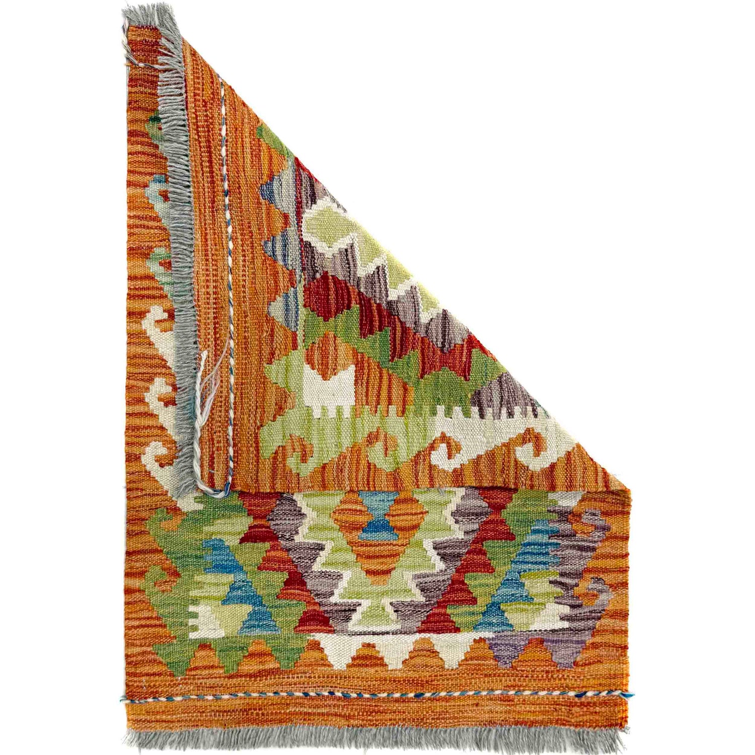 Handmade Vegetable Kilim 1' 11" x 2' 6" (ft) - No. R40045