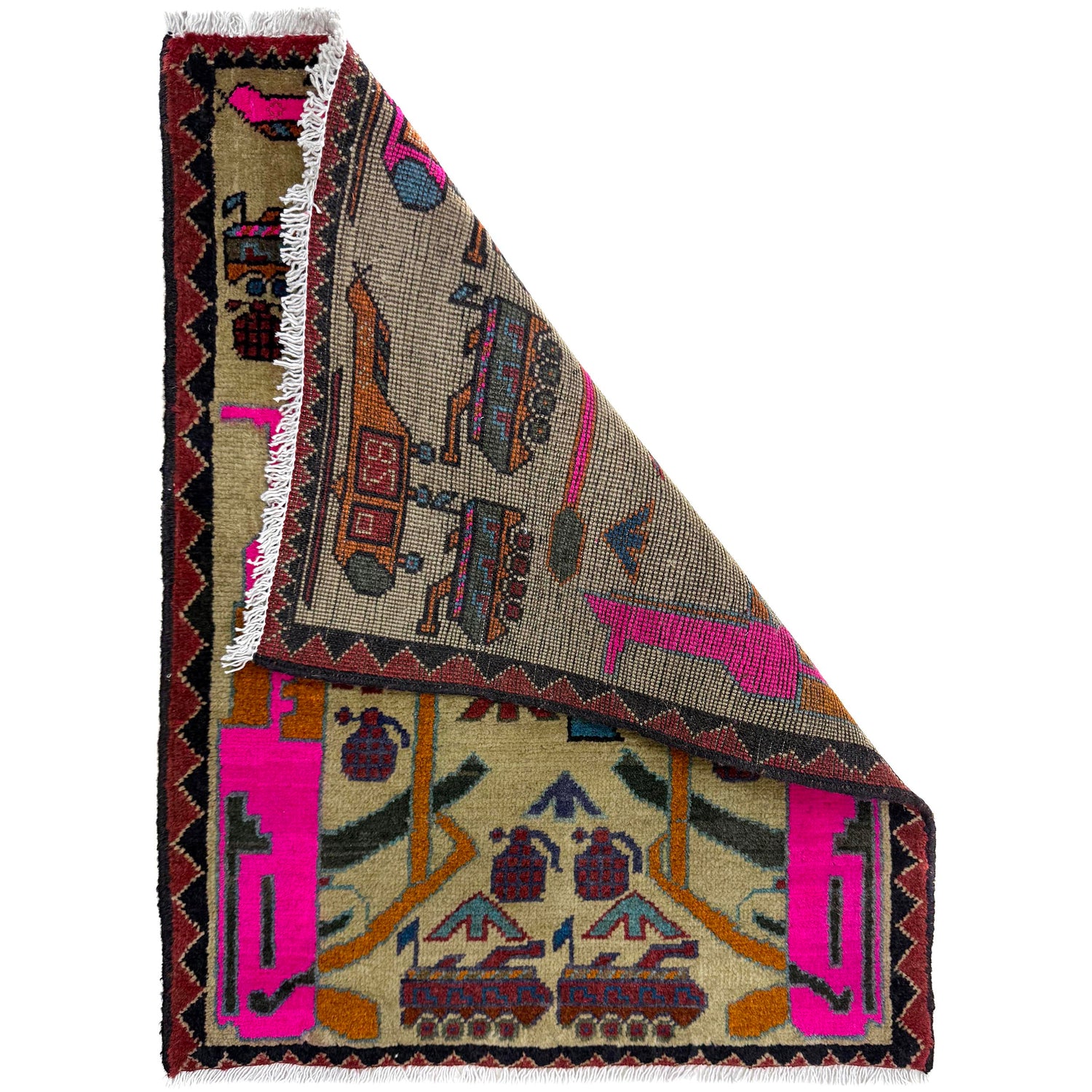 Handmade War Rug 2' 0" x 2' 6" (ft) - No. R40049