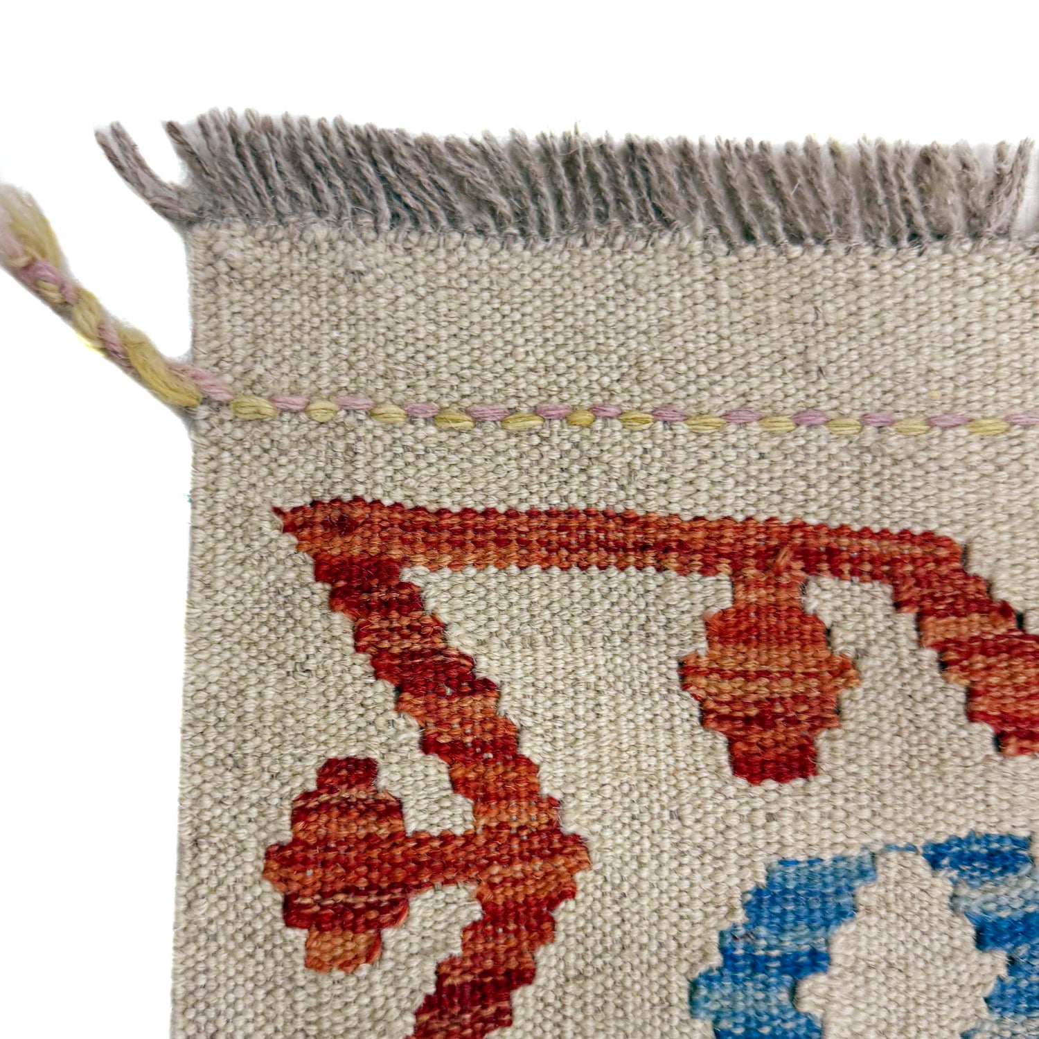 Handmade Vegetable Kilim 6' 11" x 9' 5" (ft) - No. R40054