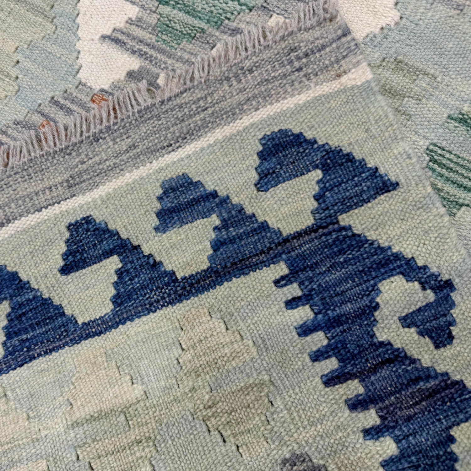 Handmade Vegetable Kilim 6' 9" x 9' 5" (ft) - No. R40055
