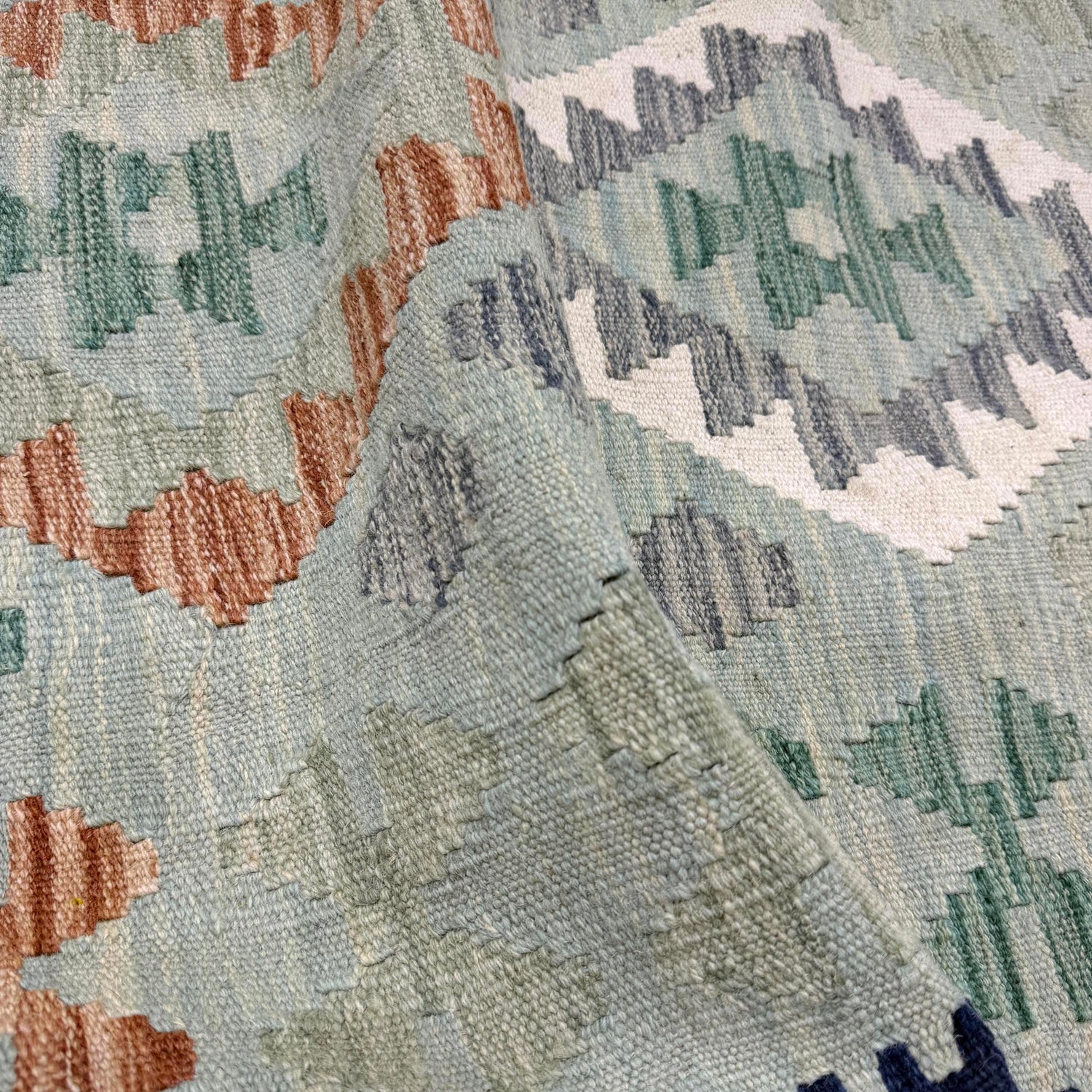 Handmade Vegetable Kilim 5' 11" x 8' 2" (ft) - No. R40056