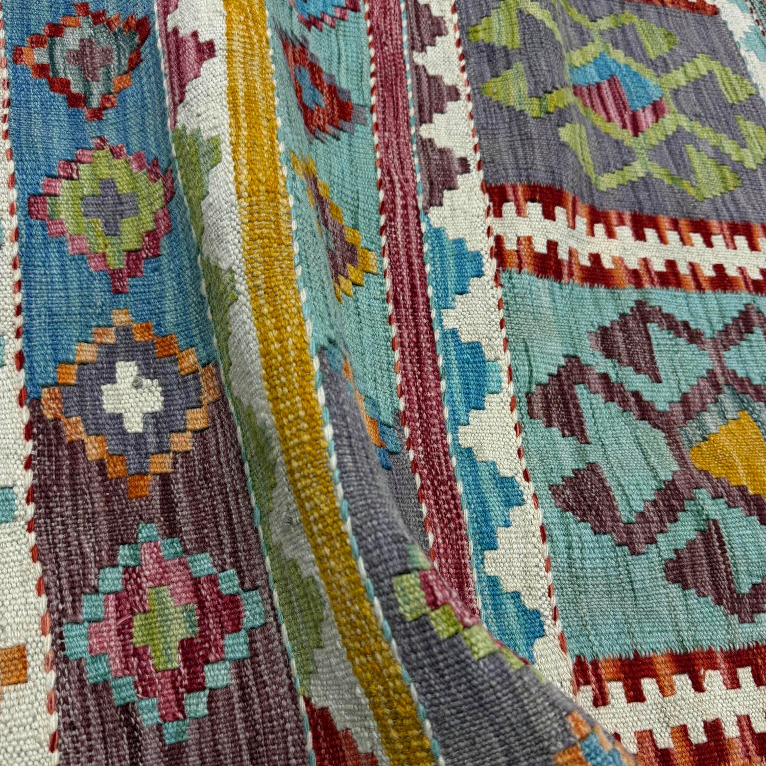 Handmade Vegetable Kilim 5' 8" x 8' 0" (ft) - No. R40057