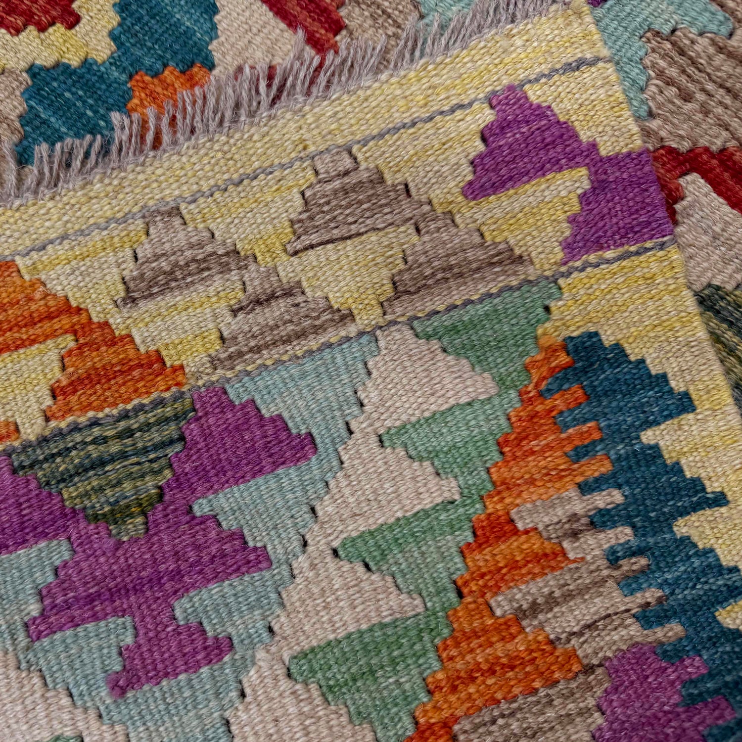 Handmade Vegetable Kilim 3' 4" x 4' 10" (ft) - No. R40061