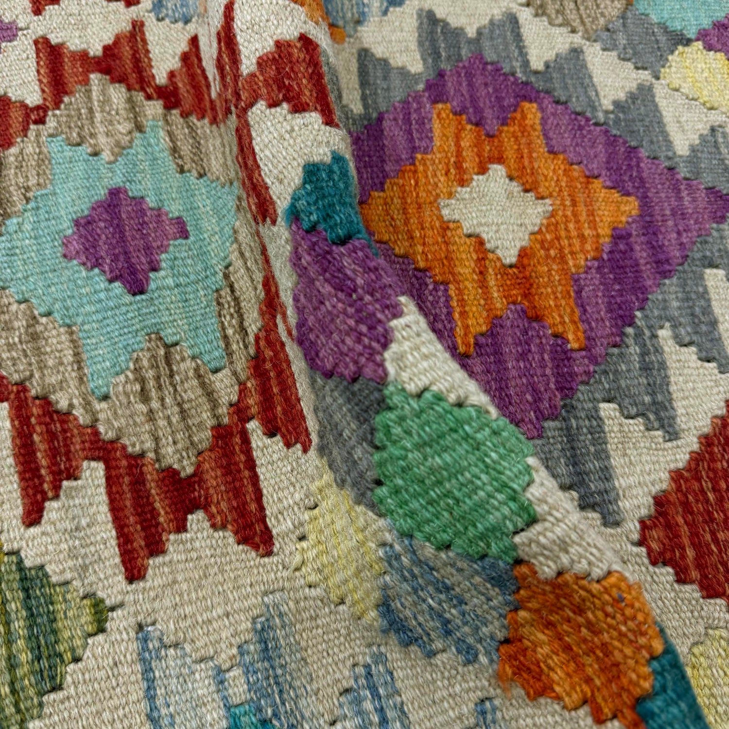 Handmade Vegetable Kilim 3' 4" x 4' 10" (ft) - No. R40061