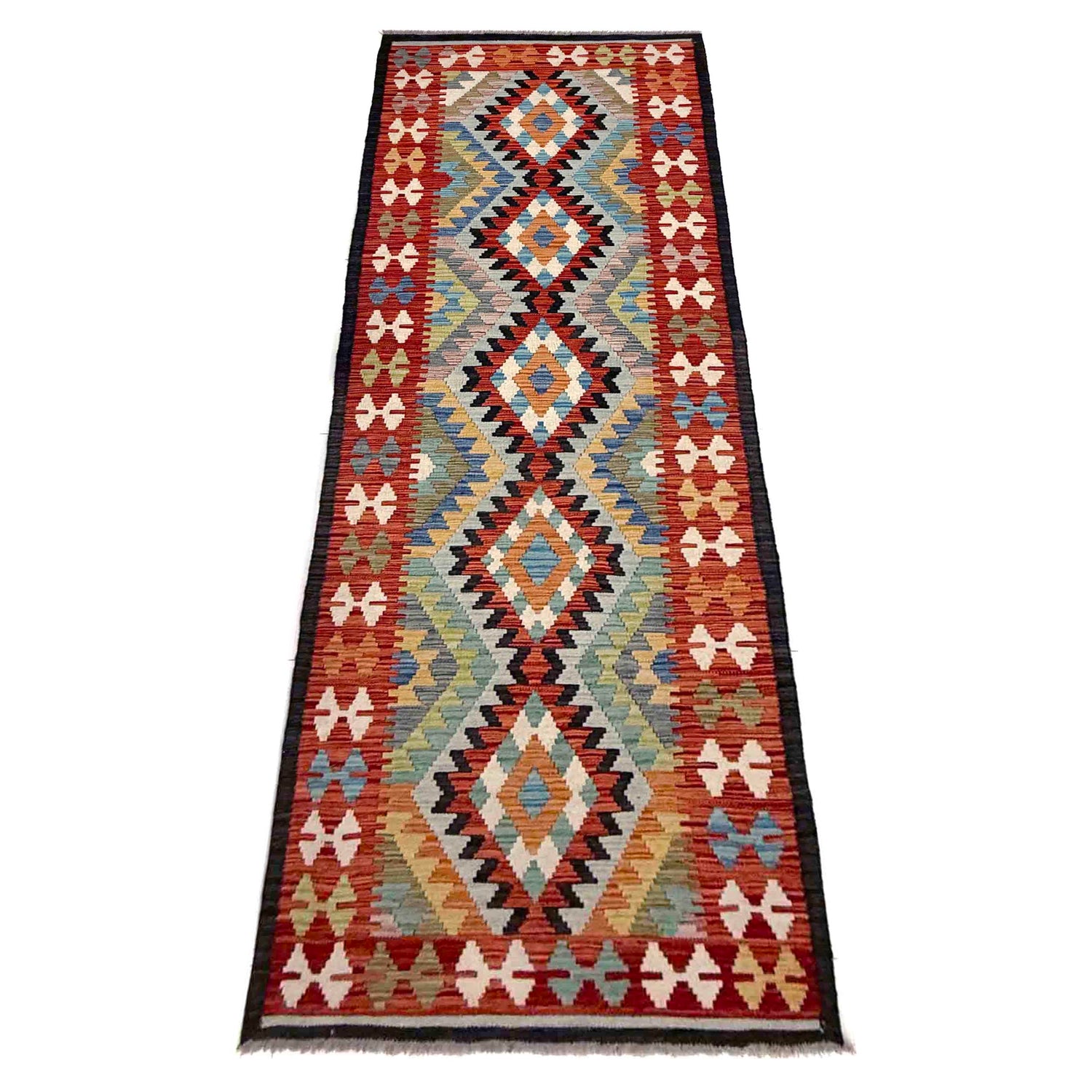 Vegetable Kelim Runner 2' 9" x 9' 8" (ft) - No. R40062