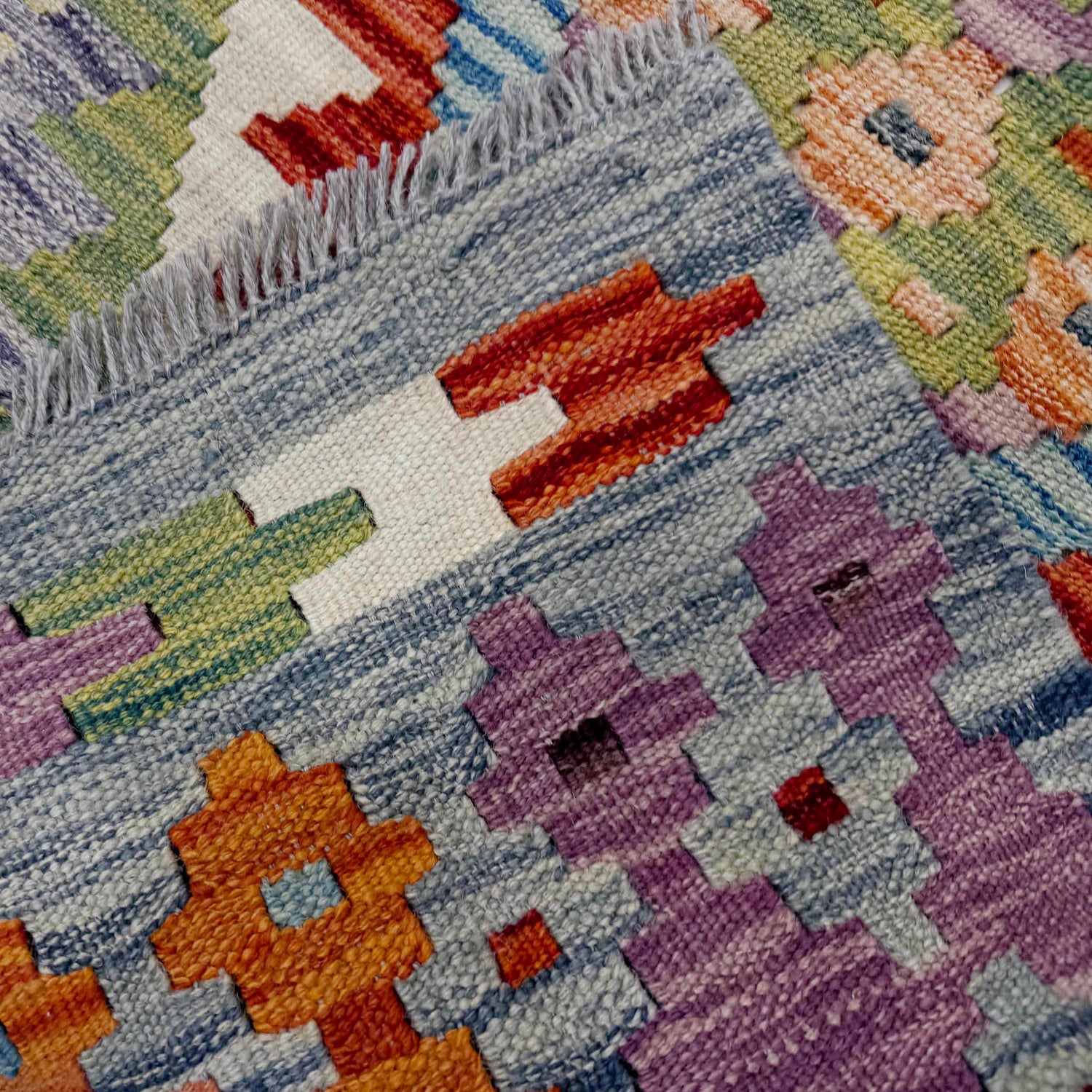 Vegetable Kelim Runner 2' 1" x 6' 7" (ft)- No. R40063