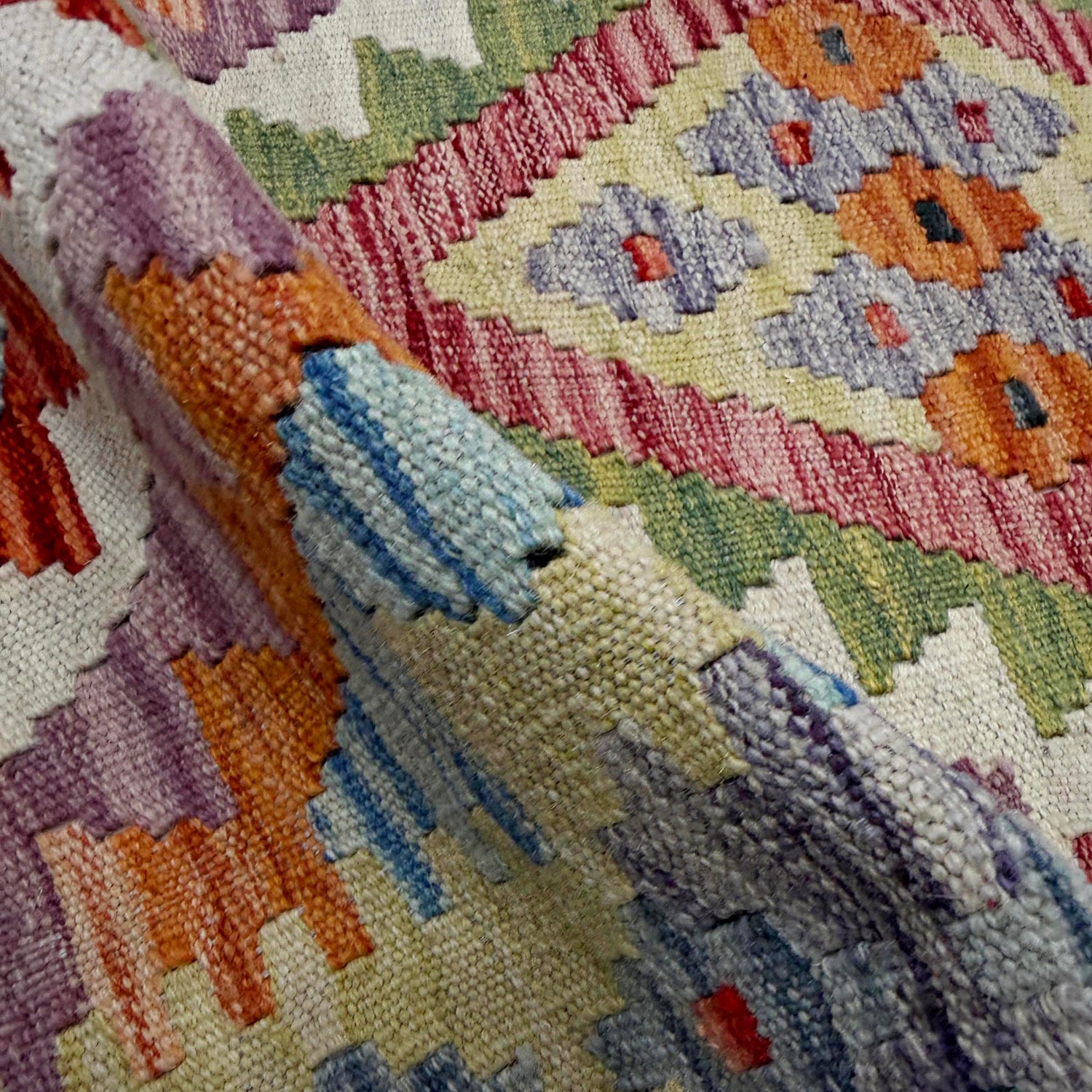 Vegetable Kelim Runner 2' 1" x 6' 7" (ft)- No. R40063