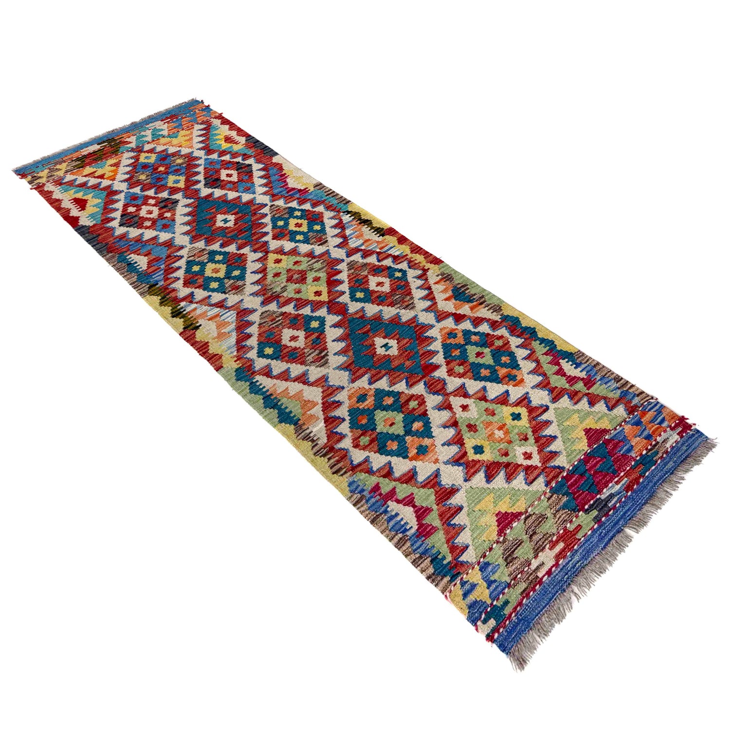 Vegetable Kilim Runner 2' 1" x 6' 6" (ft)- No. R40064