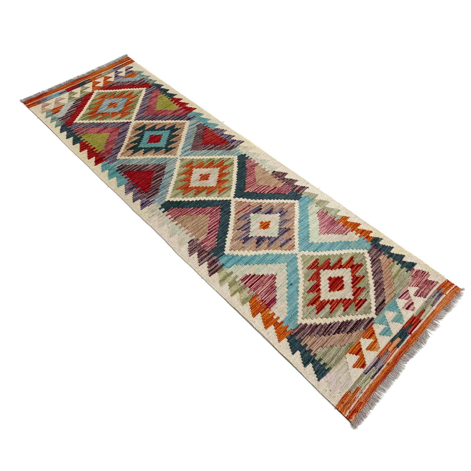 Vegetable Kilim Runner 2' 1" x 6' 7" (ft)- No. R40065