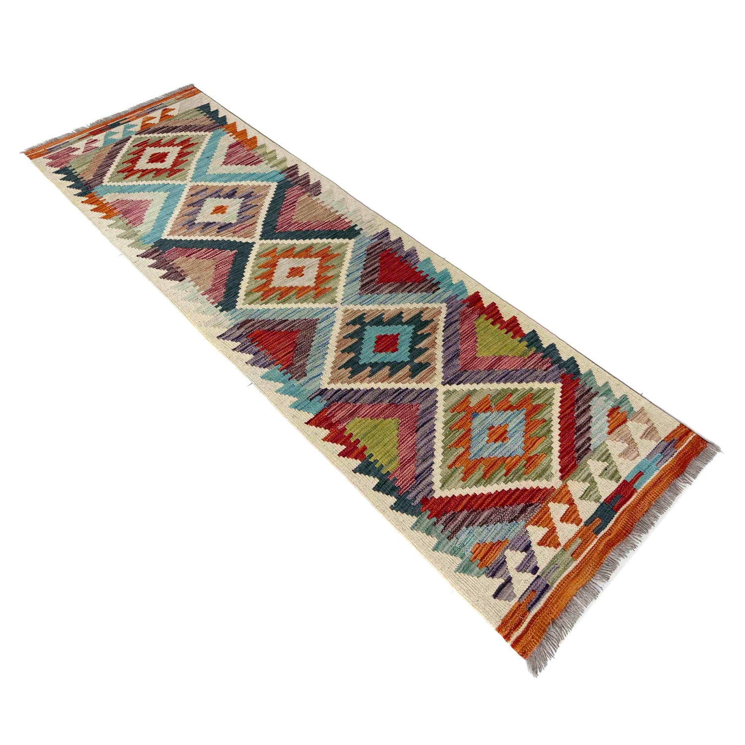 Vegetable Kilim Runner 2' 1" x 6' 7" (ft)- No. R40065