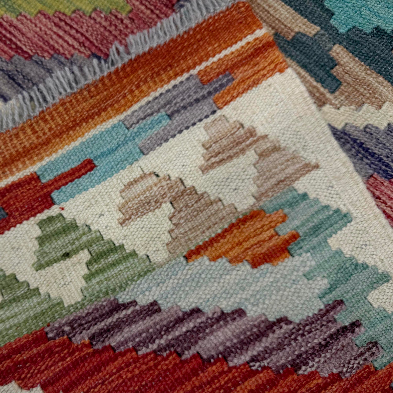 Vegetable Kilim Runner 2' 1" x 6' 7" (ft)- No. R40065