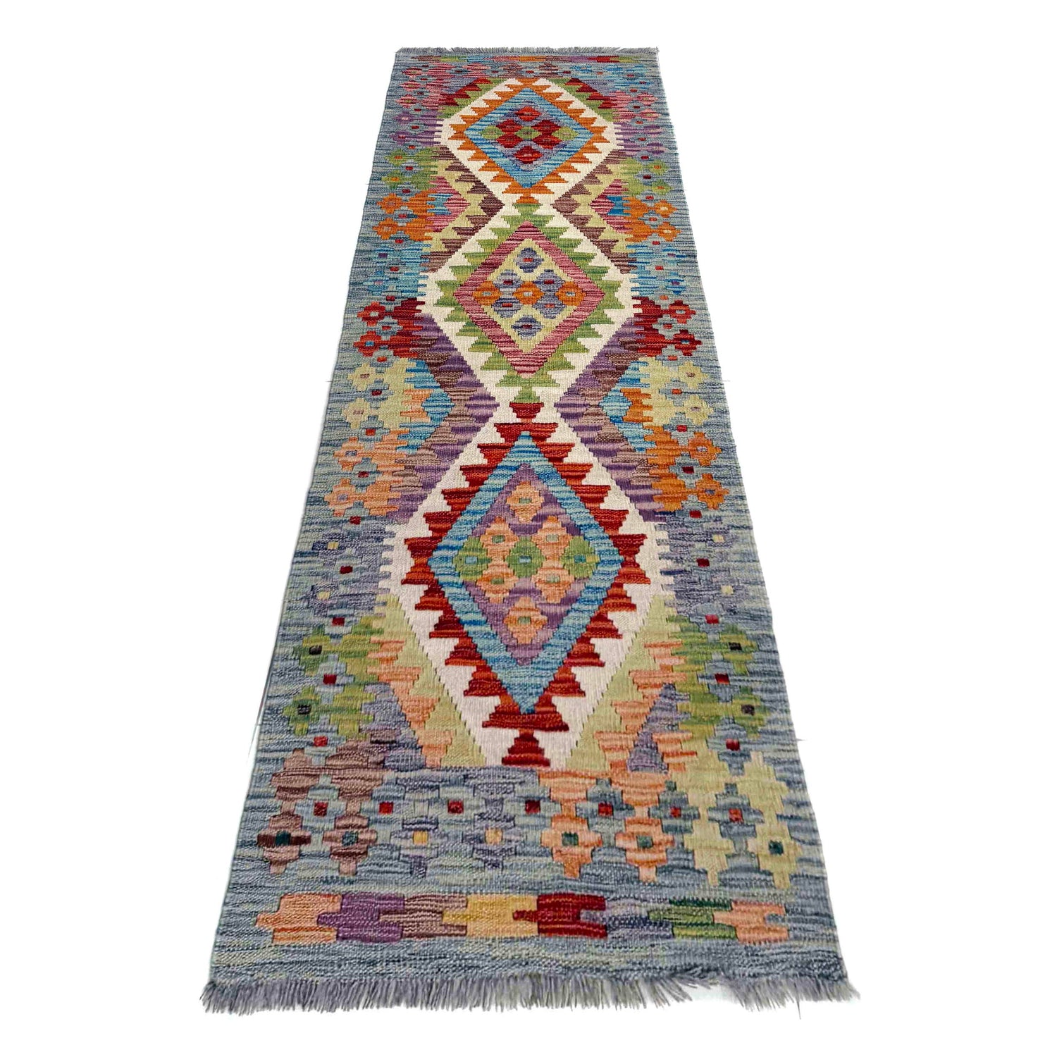 Vegetable Kilim Runner 2' 0" x 6' 9" (ft)- No. R40067