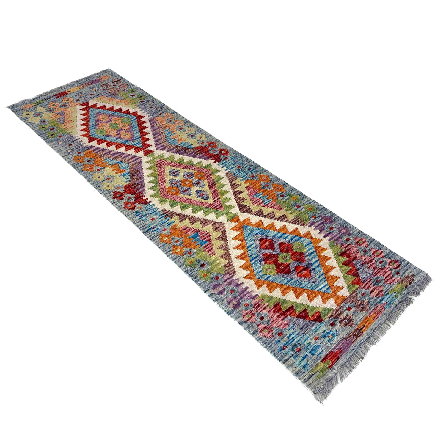 Vegetable Kilim Runner 2' 0" x 6' 9" (ft)- No. R40067