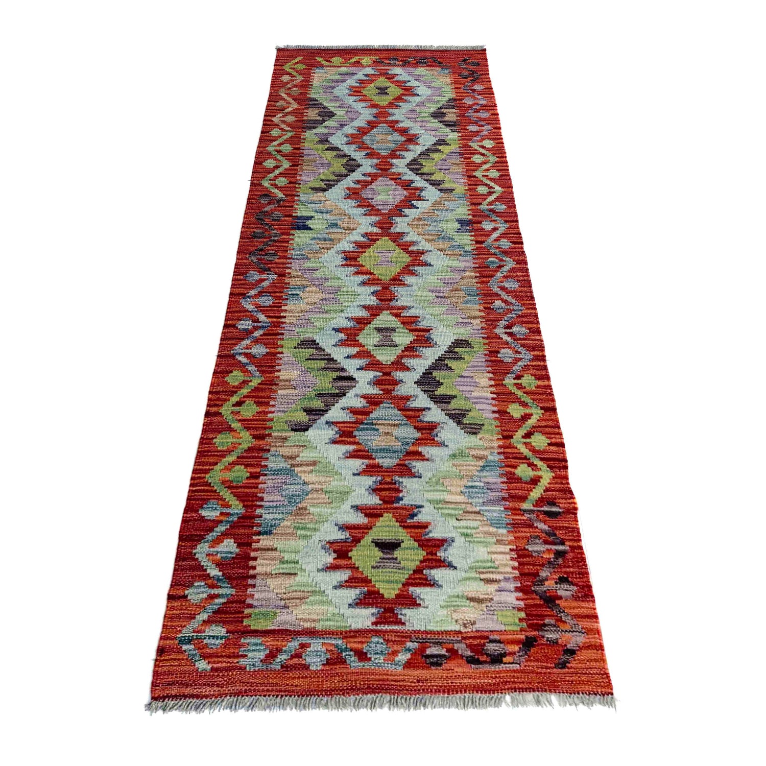 Vegetable Kelim Runner 2' 0" x 6' 4" (ft)- No. R40068