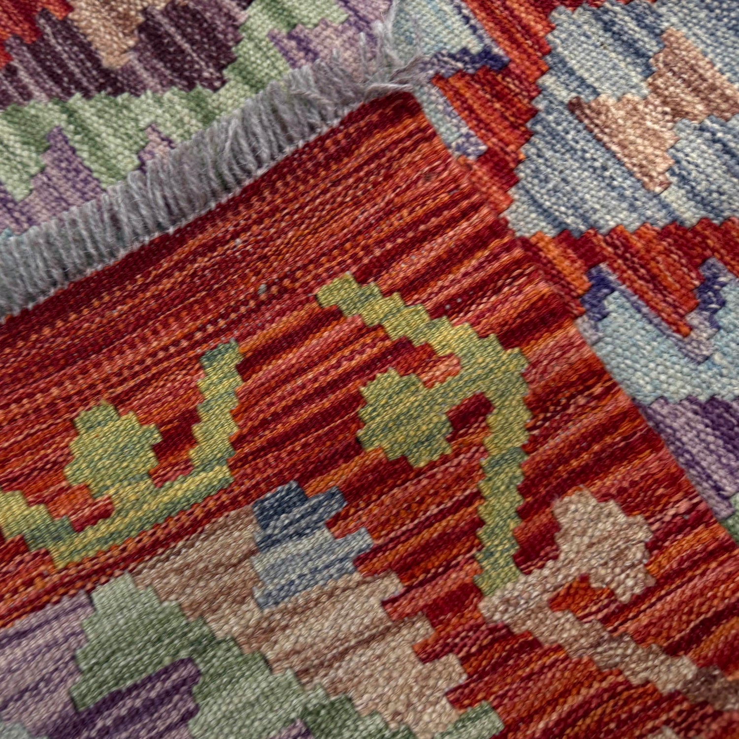Vegetable Kelim Runner 2' 0" x 6' 4" (ft)- No. R40068