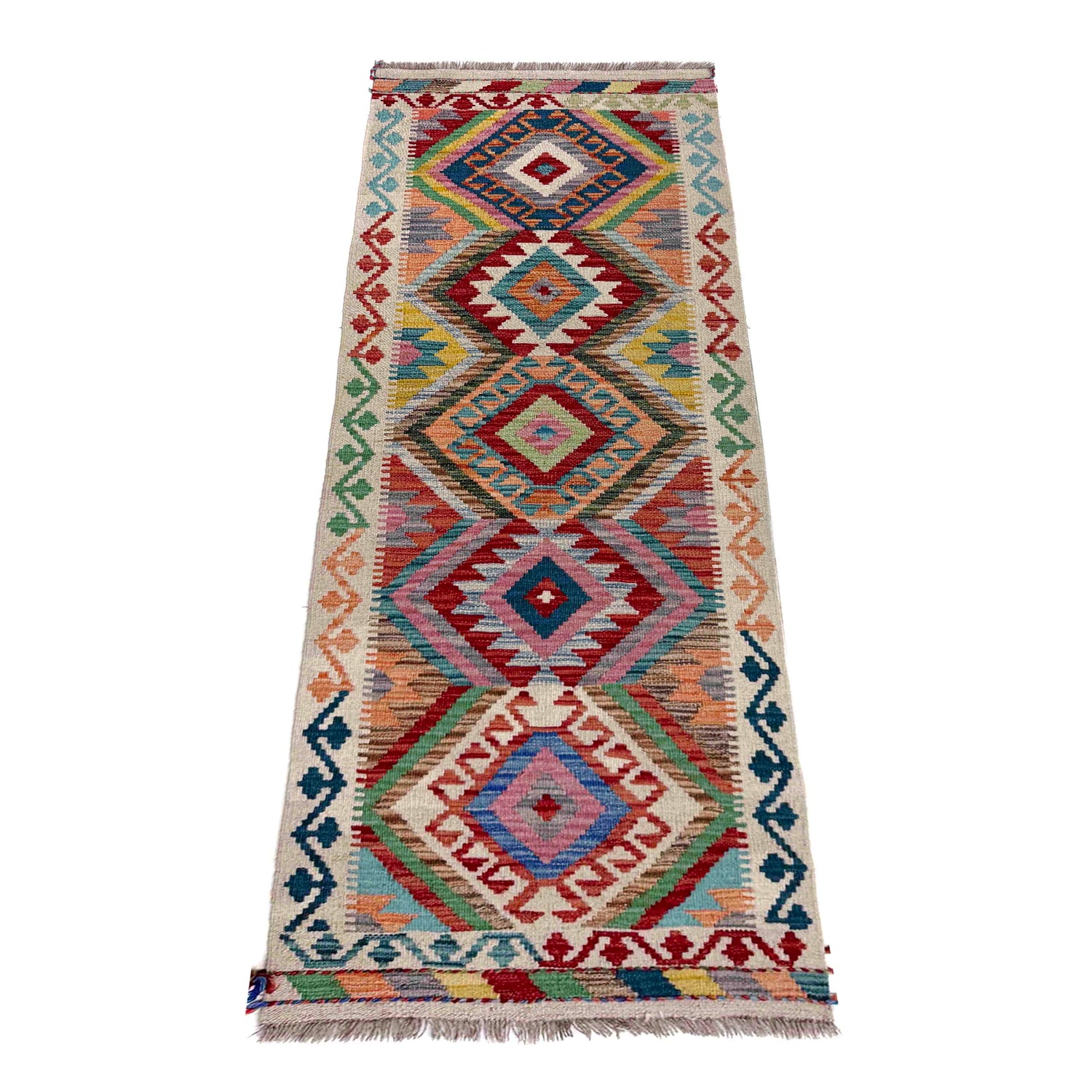 Vegetable Kilim Runner 2' 0" x 6' 6" (ft)- No. R40069
