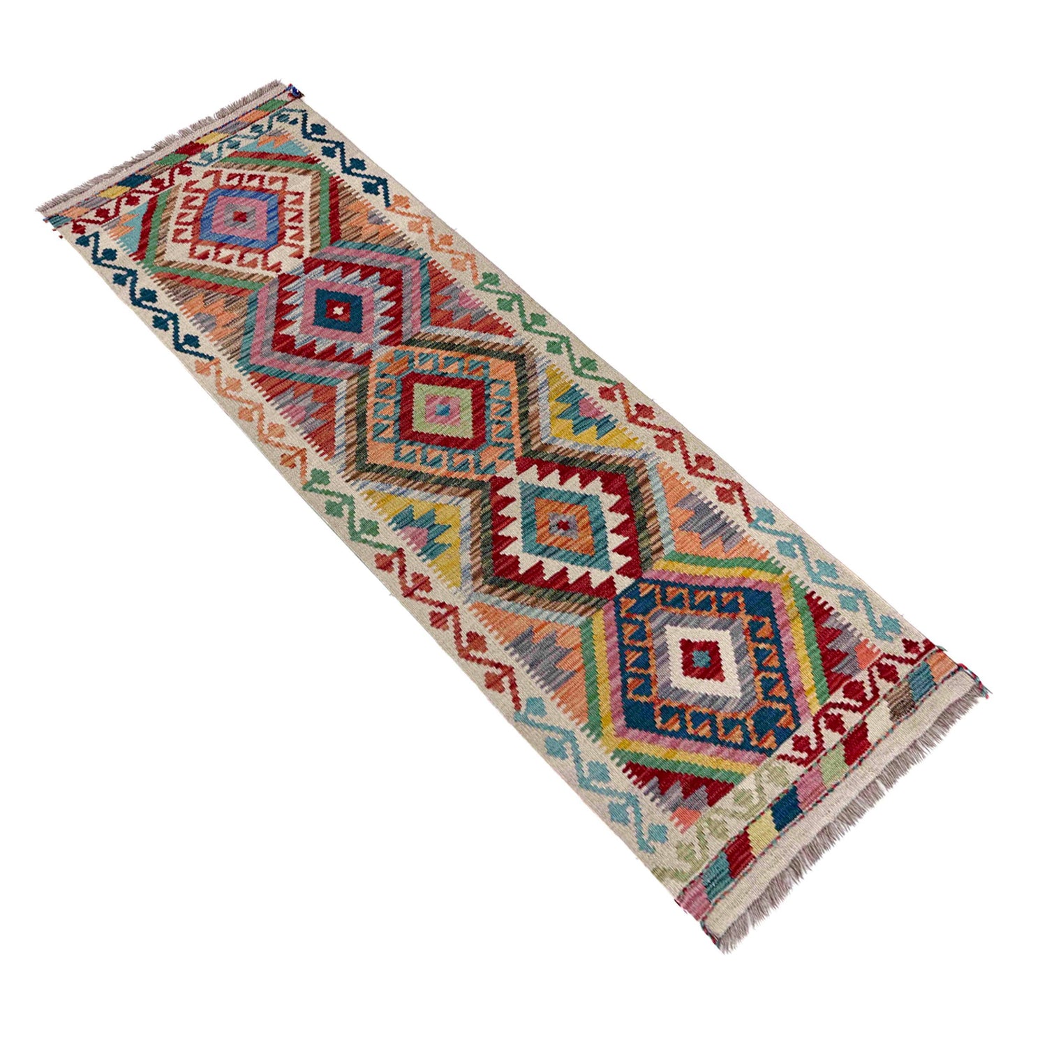 Vegetable Kilim Runner 2' 0" x 6' 6" (ft)- No. R40069