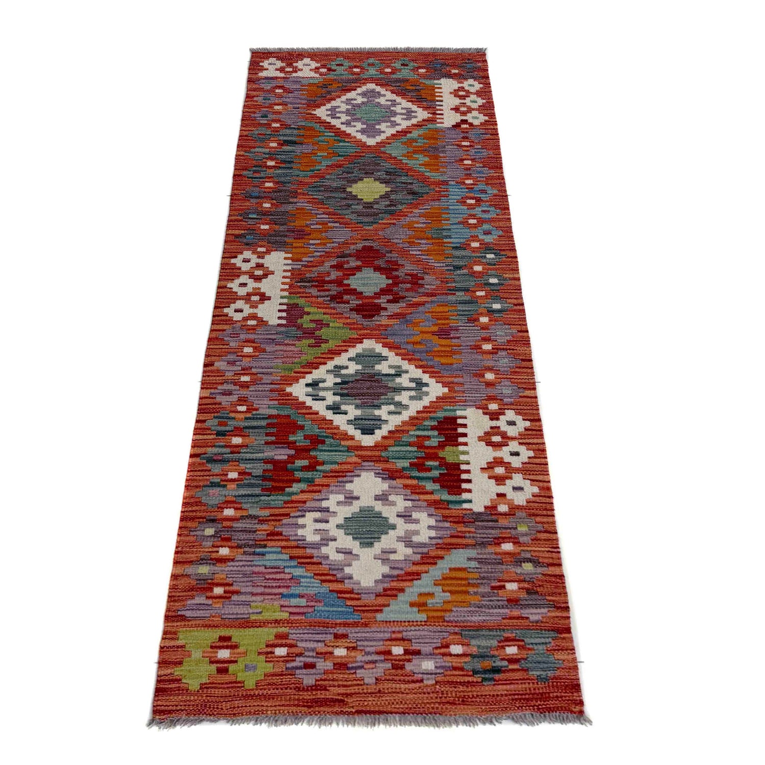 Vegetable Kilim Runner 1' 11" x 6' 5" (ft)- No. R40070