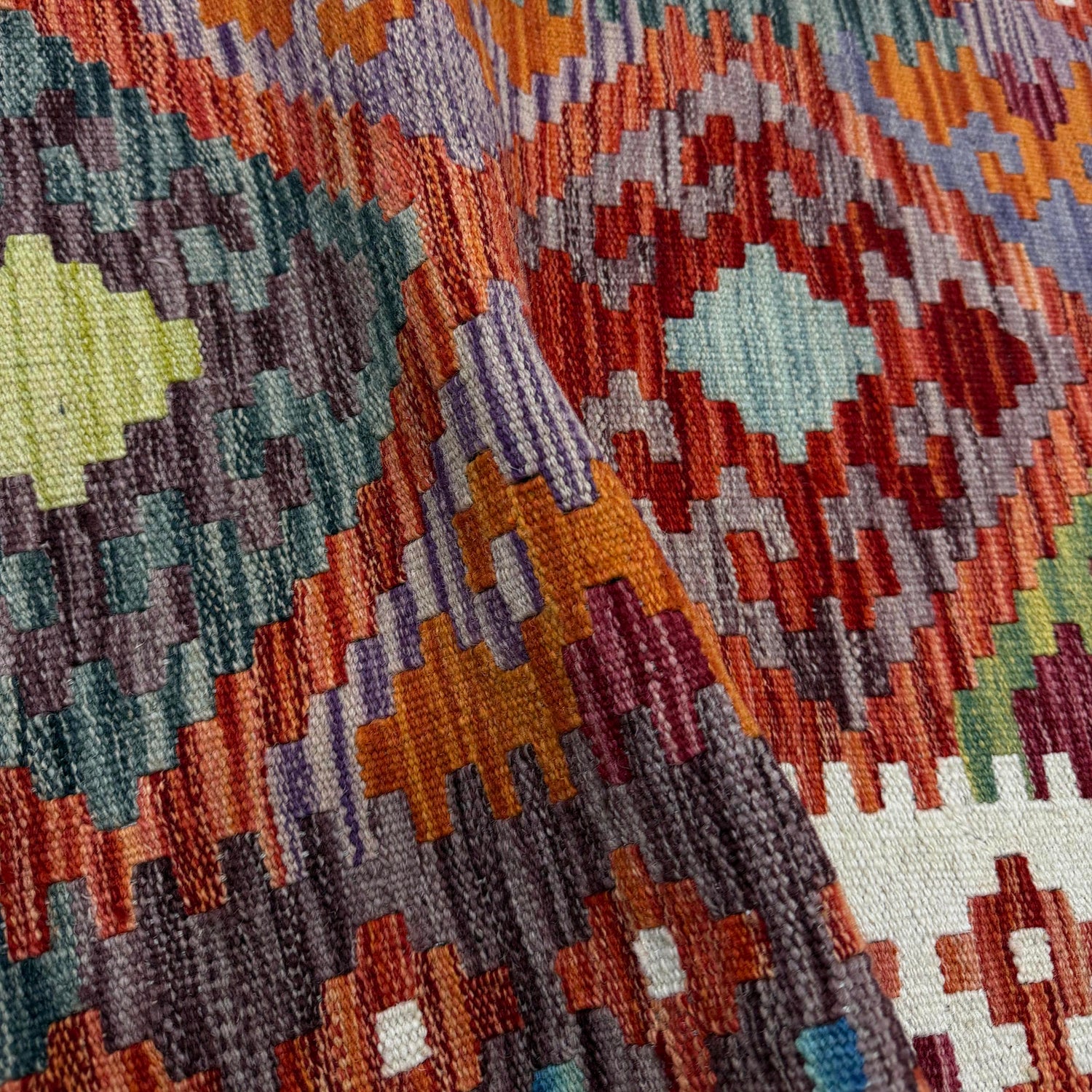 Vegetable Kilim Runner 1' 11" x 6' 5" (ft)- No. R40070
