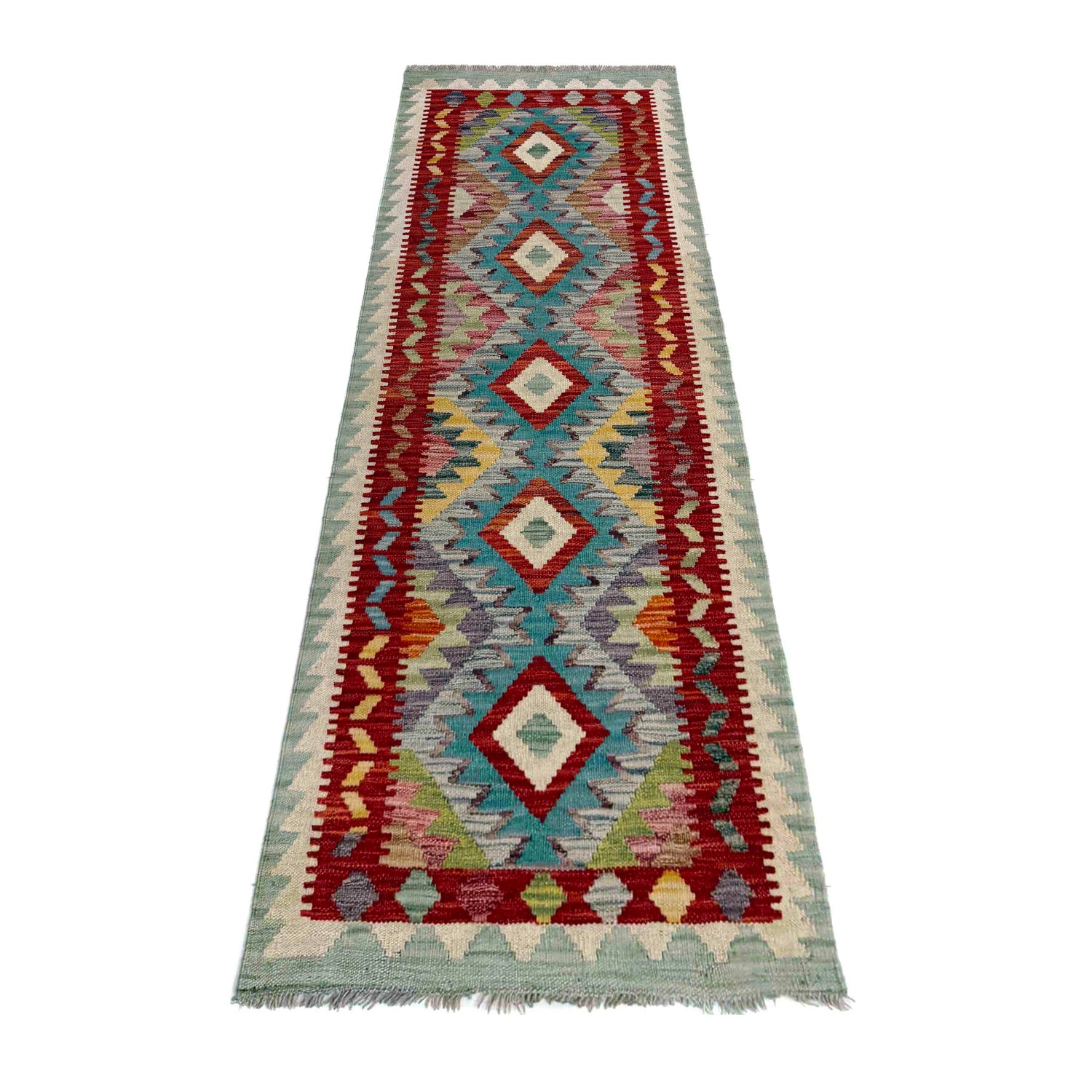 Vegetable Kilim Runner 2' 3" x 6' 3" (ft)- No. R40071