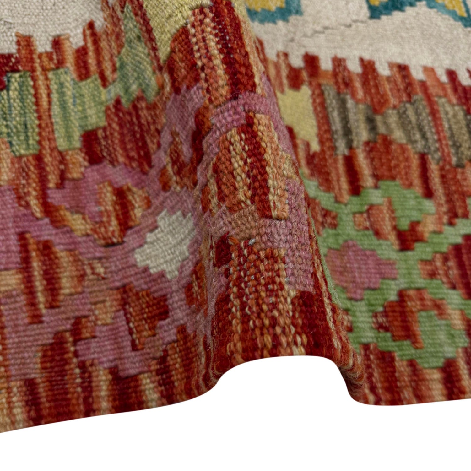 Handmade Vegetable Kelim 2' 9" x 4' 2" (ft) - No. R40078
