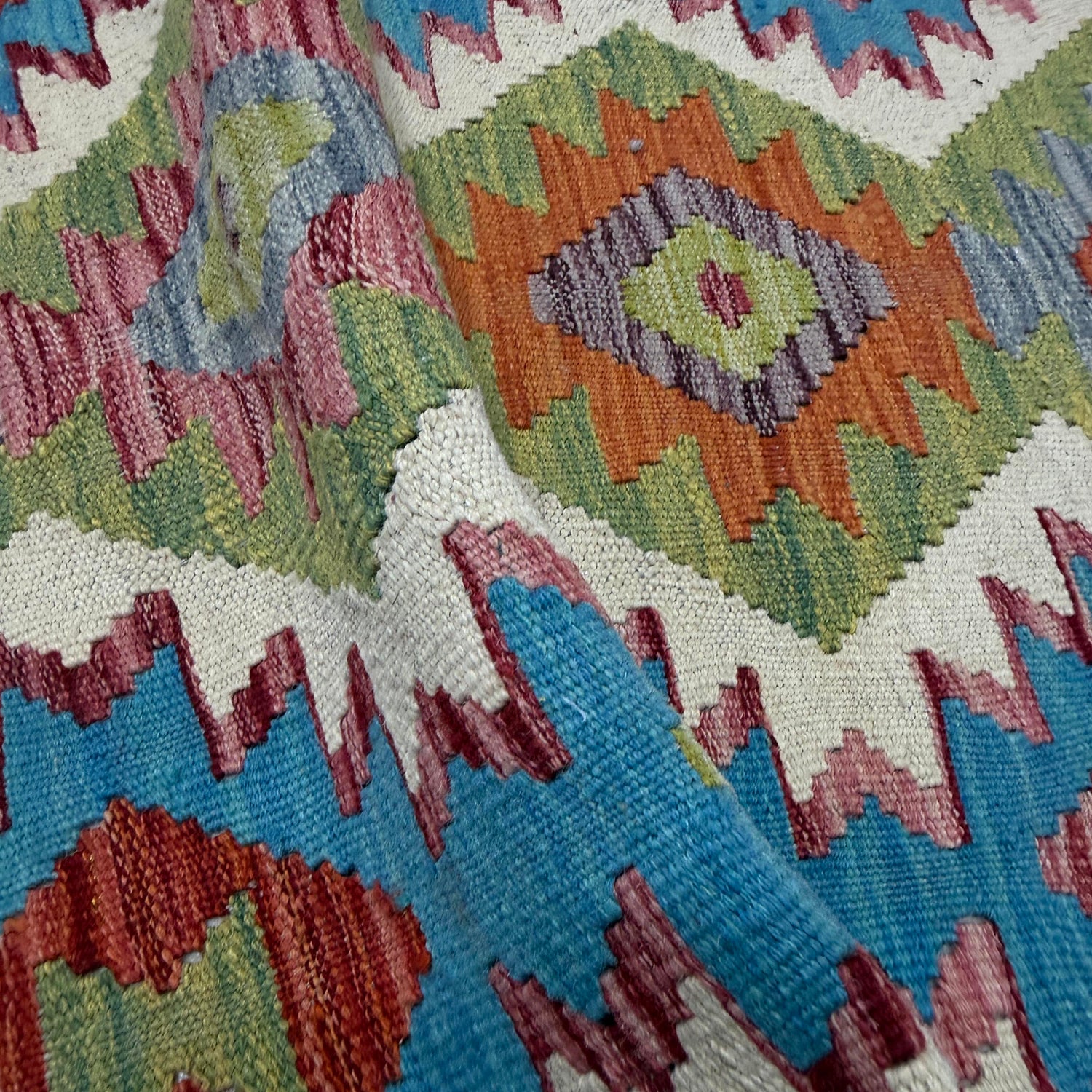 Handmade Vegetable Kelim 2' 9" x 4' 4" (ft) - No. R40082