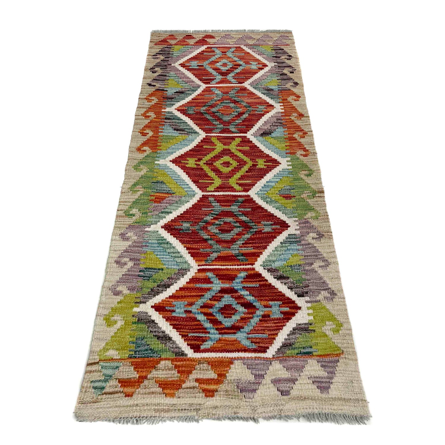 Vegetable Kilim Runner 1' 9" x 4' 9" (ft)- No. R40084