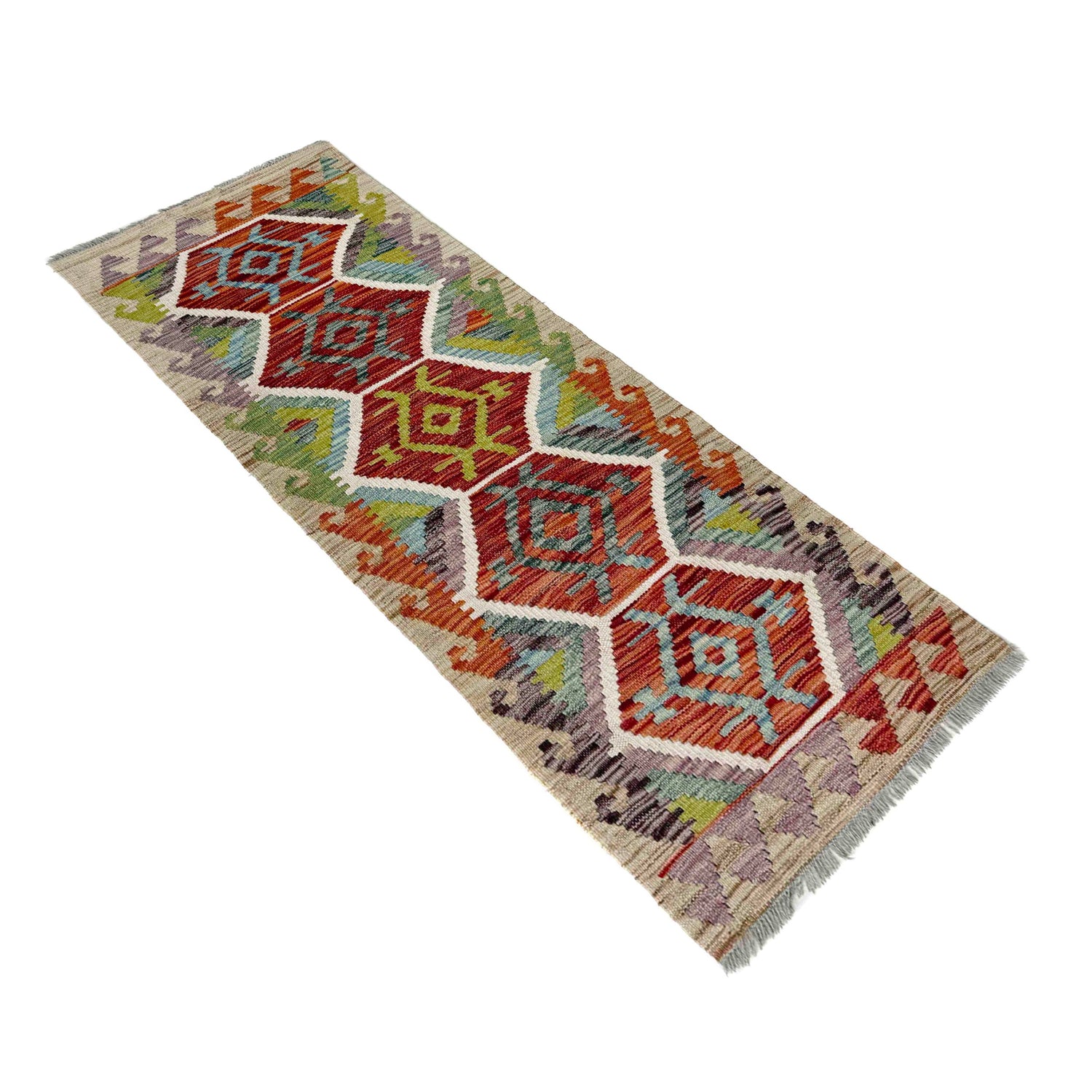 Vegetable Kilim Runner 1' 9" x 4' 9" (ft)- No. R40084