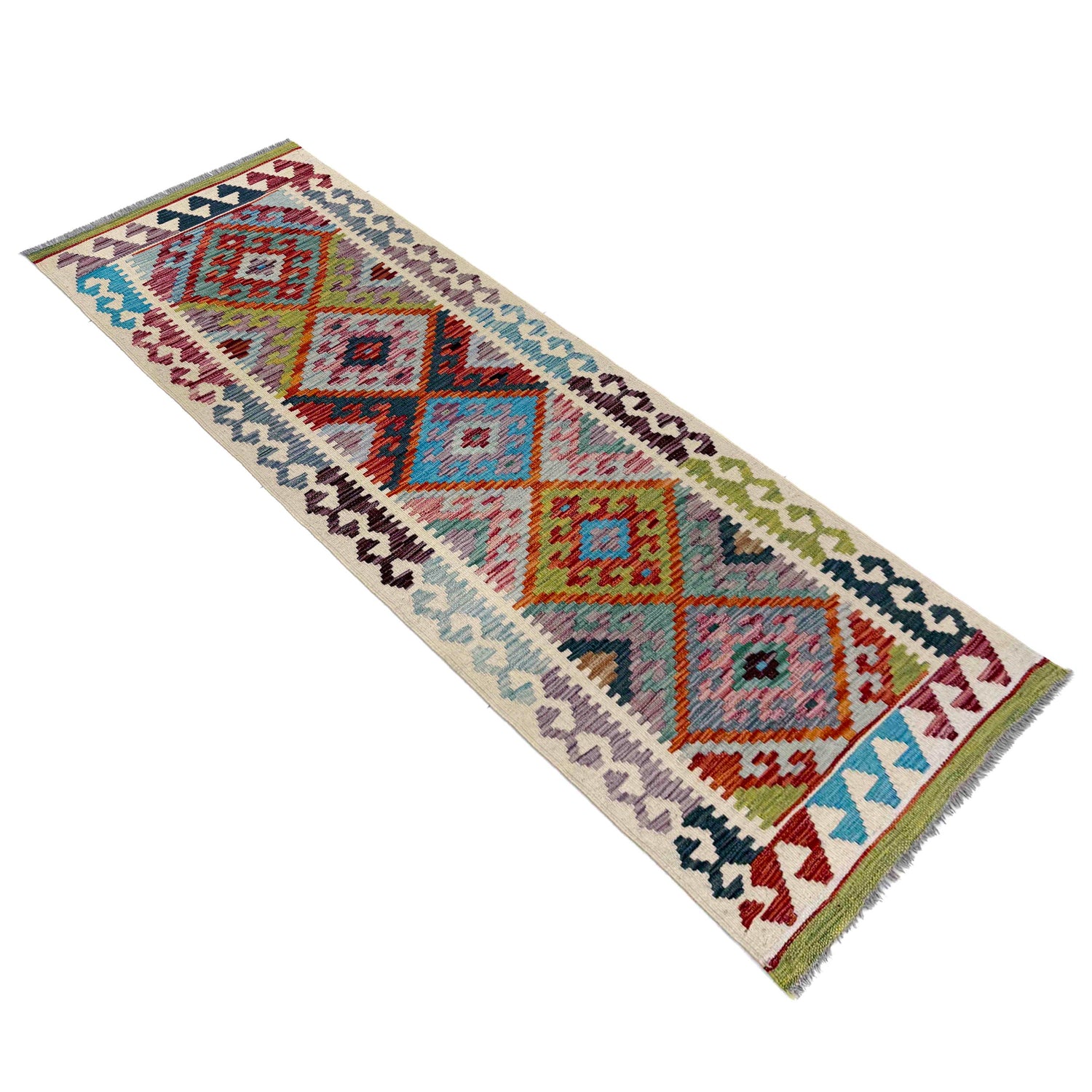 Vegetable Kelim Runner 2' 4" x 6' 8" (ft)- No. R40088
