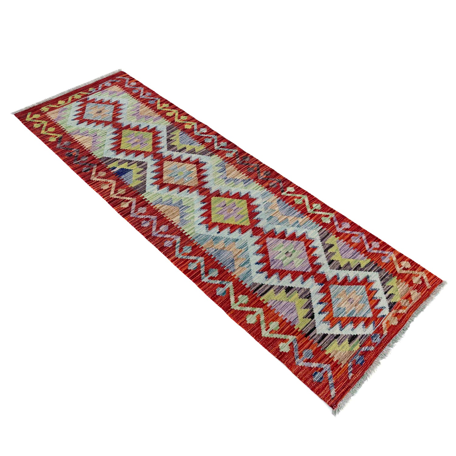 Vegetable Kelim Runner 1' 11" x 6' 7" (ft)- No. R40089