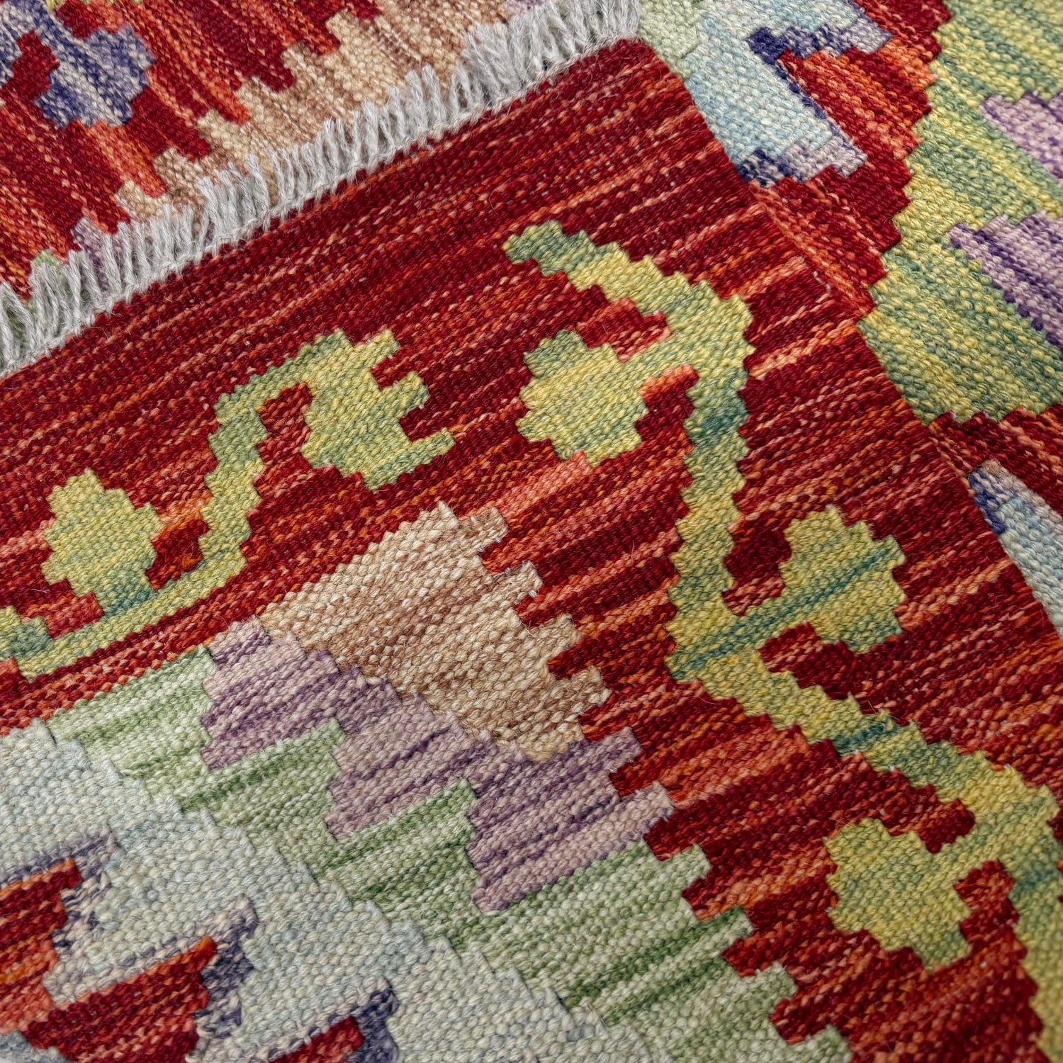 Vegetable Kelim Runner 1' 11" x 6' 7" (ft)- No. R40089