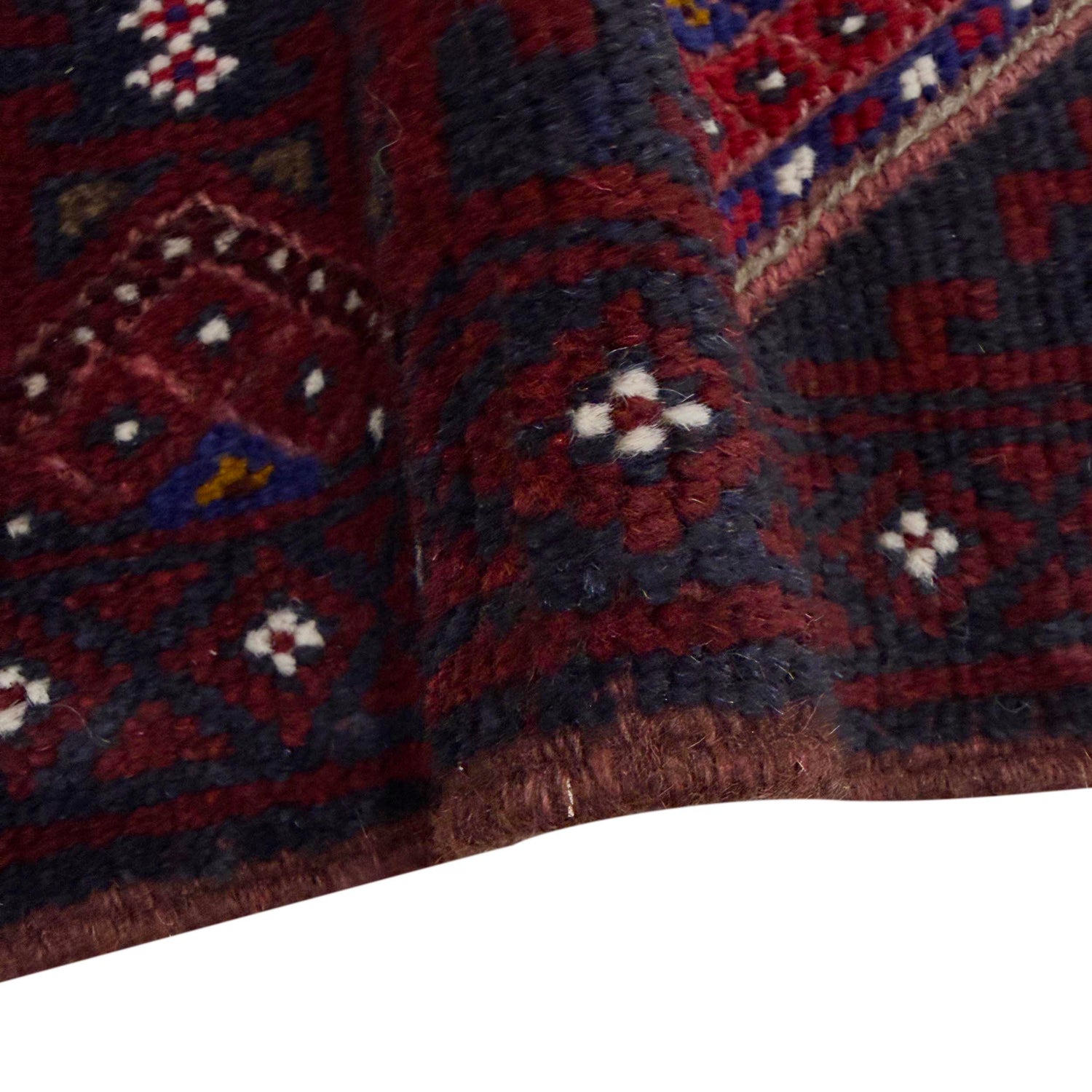 Red Color Mashwani Short Runner 2' 0" x 8' 2" (ft) - No. R40161