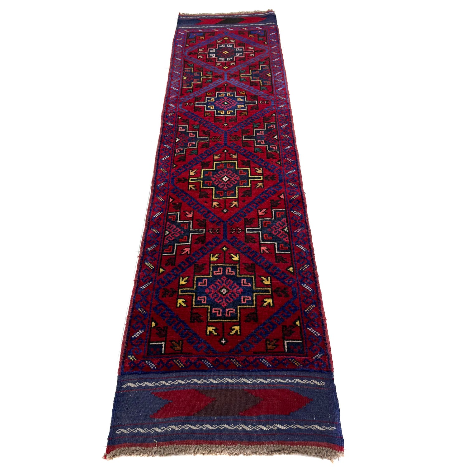 Multi Color Mashwani Short Runner 2' 0" x 8' 0" (ft) - No. R40169