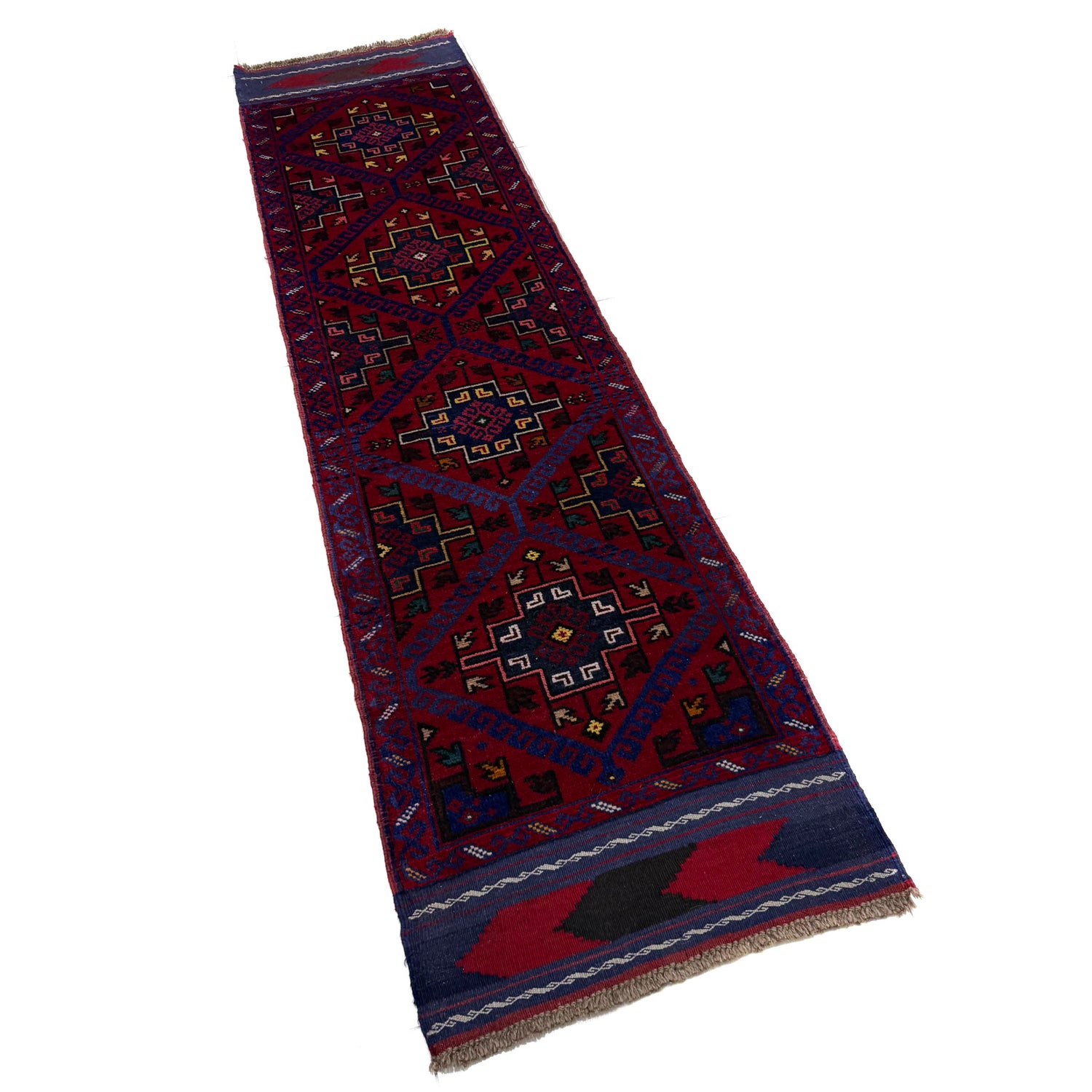 Multi Color Mashwani Short Runner 2' 0" x 8' 0" (ft) - No. R40169