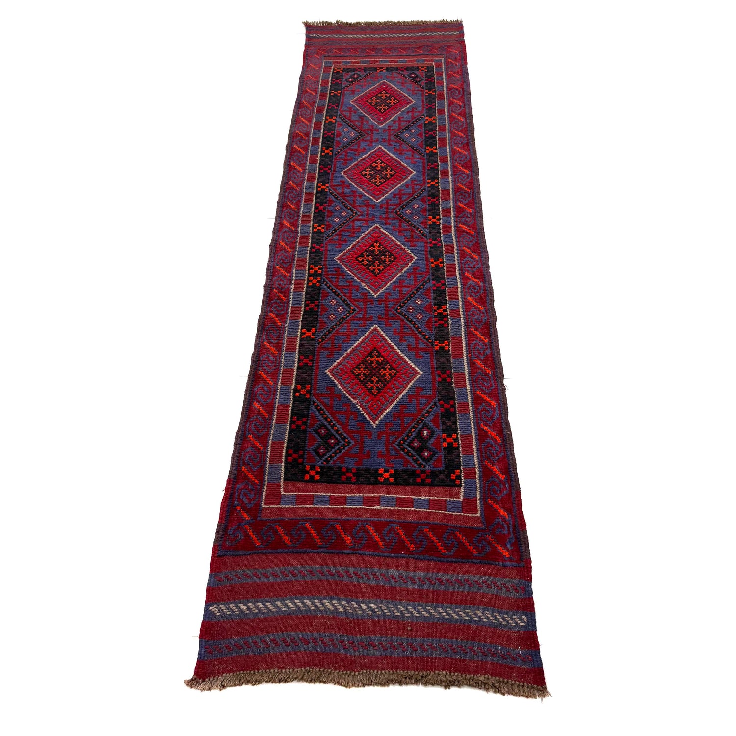 Multi Color Mashwani Short Runner 2' 1" x 8' 3" (ft) - No. R40170