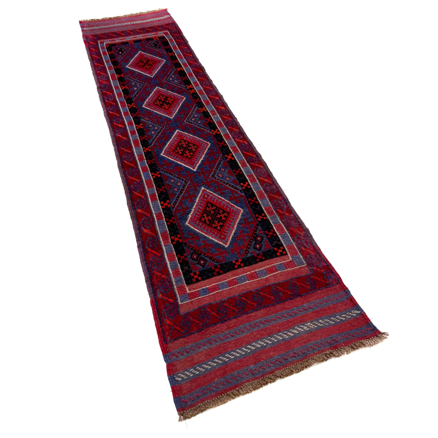 Multi Color Mashwani Short Runner 2' 1" x 8' 3" (ft) - No. R40170
