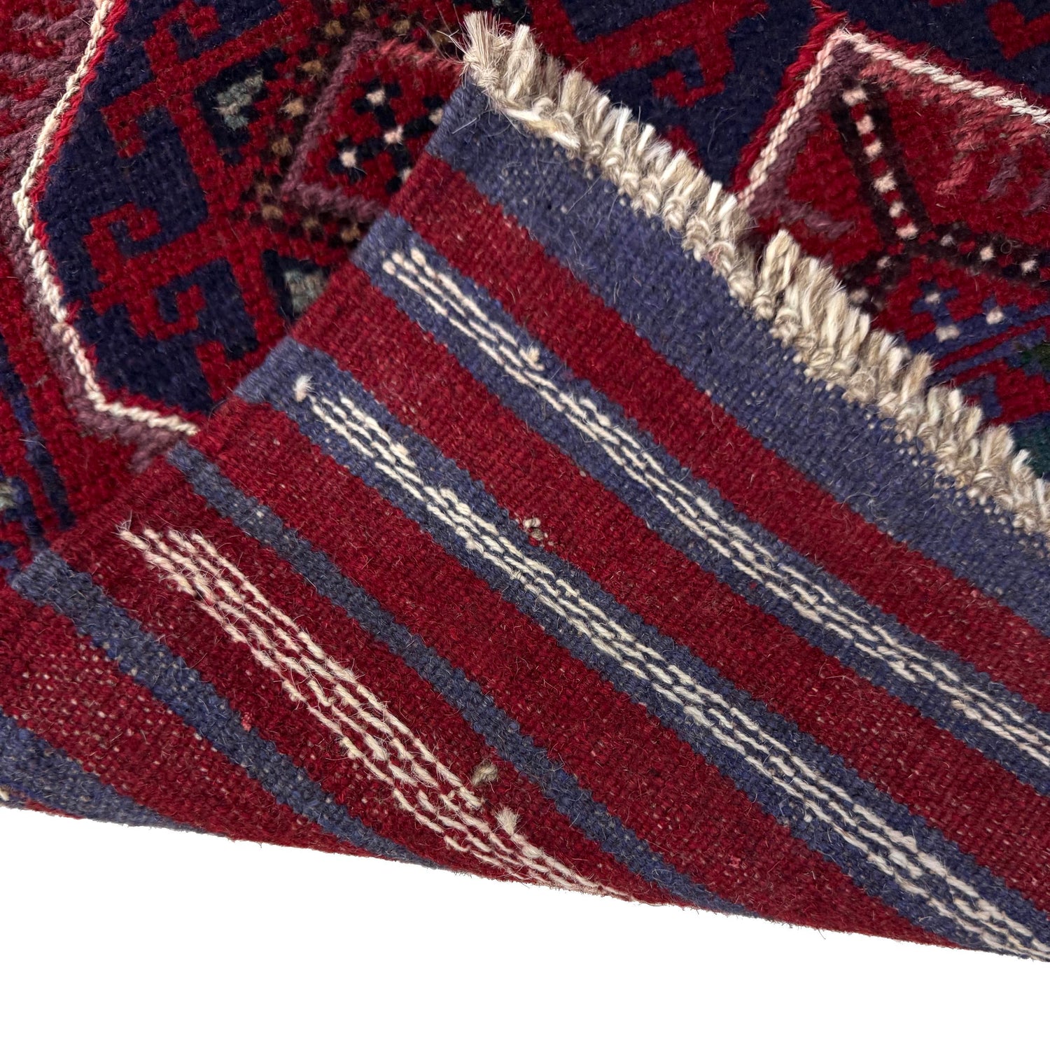 Red Color Mashwani Short Runner 2' 2" x 8' 7" (ft) - No. R40173
