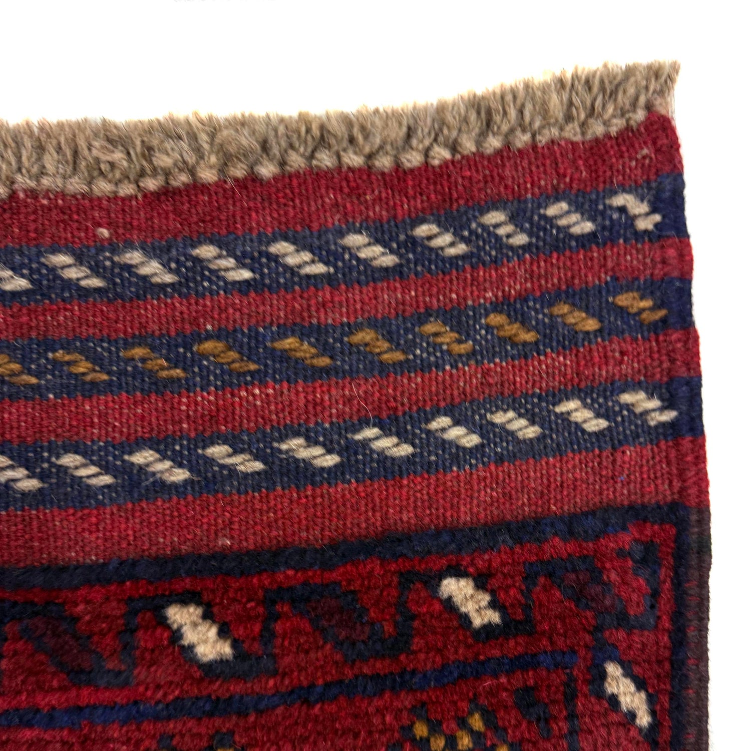 Red Color Mashwani Short Runner 2' 1" x 7' 6" (ft) - No. R40182