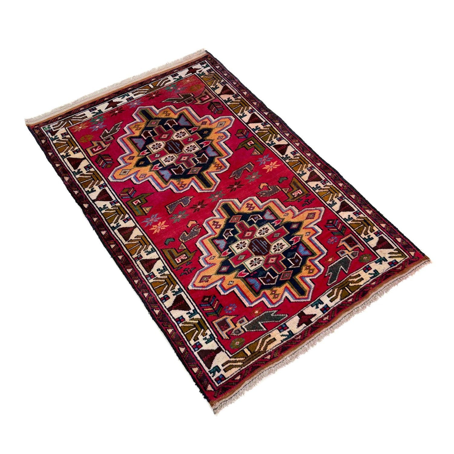 Hand Knotted Baluchi Rug 2' 8" x 4' 3" (ft) -No R40216