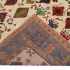 Ivory Color Baluchi Rug 4' 2 x 5' 6 (ft) - No. W12009