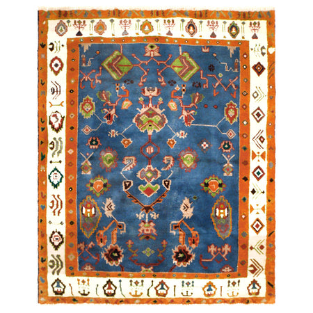 Hand Knotted Oushak Rug 5' 1 x 6' 5 (ft) - No. W12025