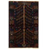 Baluch Small Size Rug 2' 7 x 4' 5 (ft) - W12549