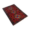 Traditional Baloch Rug 2' 6 x 4' 1 (ft) - No. W12556