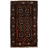 Hand Knotted Baluchi Rug 3' 6 x 6' 5 (ft) - No. W12572