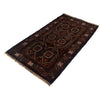 Hand Knotted Baluchi Rug 3' 6 x 6' 5 (ft) - No. W12572