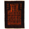 Orange Color Prayer Rug 2' 9 x 4' 0 (ft) - No. W12579