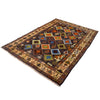 Black Color Baluchi Rug 5' 5 x 7' 3 (ft) - No. W12698