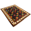 Black Color Baluchi Rug 5' 1 x 6' 3 (ft) - No. W12700