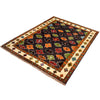 Black Color Baluchi Rug 5' 1 x 6' 3 (ft) - No. W12700